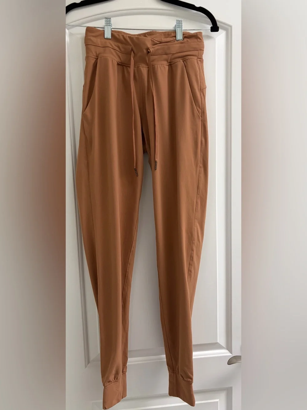 Women's Rust Drawstring Joggers - Picture 1 of 5